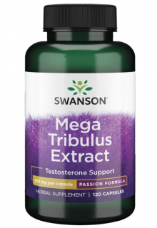 Swanson Mega Tribulus Extrakt (Kotvičník zemný), 250 mg, 120 kapsúl