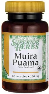 Swanson Muira Puama (extrakt 10:1), 250 mg, 60 kapsúl