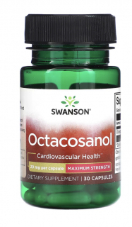 Swanson Osctacosanol, Maximum Strength, 20 mg, 30 kapslí  Výživový doplnok