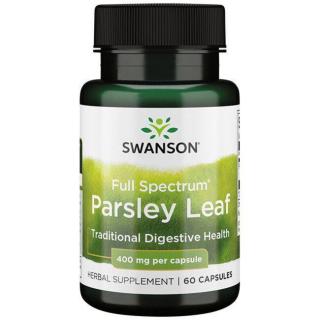 Swanson Parsley Leaf, List Petržele, 400 mg, 60 kapslí  Výživový doplnok