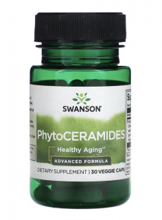 Swanson PhytoCERAMIDES, ceramidy, 30 rostlinných kapslí  Výživový doplnok