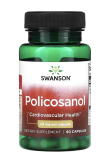 Swanson Policosanol 20 mg, 60 kapslí  Výživový doplnok