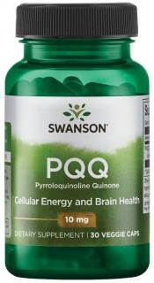 Swanson PQQ Pyrroloquinoline Quinone, 10 mg, 30 rastlinných kapsúl