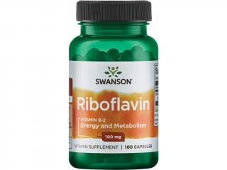 Swanson Riboflavin Vitamin B-2, 100 mg, 100 kapsúl