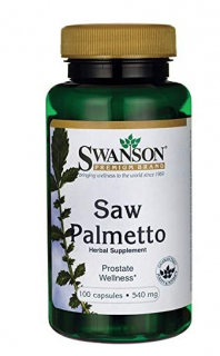 Swanson Saw Palmetto (Serenoa plazivá), 540 mg, 100 kapsúl
