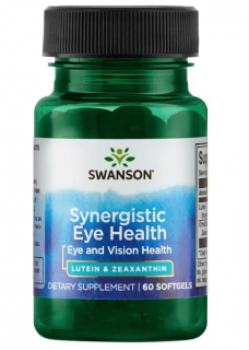 Swanson Synergistic Eye Health - Lutein & Zeaxanthin (zdravie očí), 60 sofgelových kapsúl