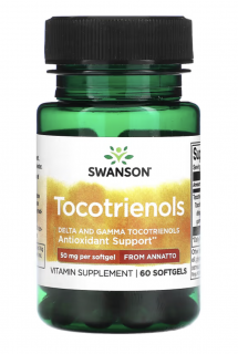 Swanson Tocotrienols, 50 mg, 60 kapslí  Výživový doplnok