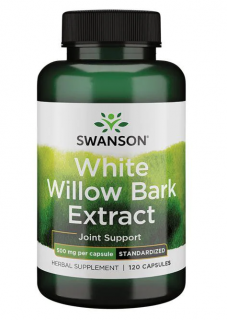 Swanson White Willow Bark Extract (extrakt z Vrby bílé) 500 mg, 120 kapslí