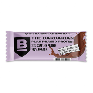 The Barbarian Proteinová Tyčinka Organic Chocolate Coated Cashew Coconut & Chia, 68 g  Proteín Bar