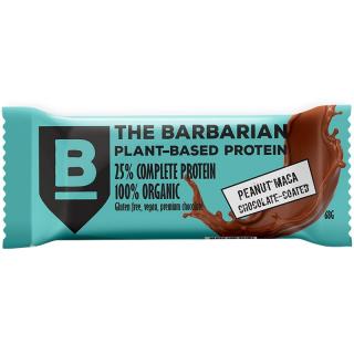 The Barbarian Proteinová Tyčinka Organic Chocolate Coated Peanut Maca, 68 g  Proteín Bar