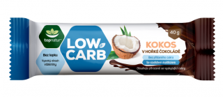 Topnatur - Low Carb tyčinka, kokos v hořké čokoládě, 40 g