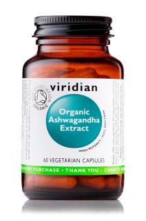 Viridian Ashwagandha Extract 60 kapsúl Organic (indický ženšen)  *CZ-BIO-001 certifikát