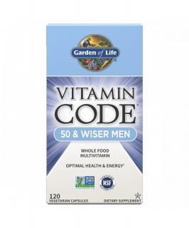 Vitamin Code Men 50, multivitamín pro muže po padesátce, 120 kapslí