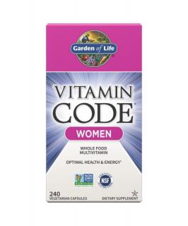 Vitamin Code Women (multivitamín pro ženy) - 240 rostlinných kapslí