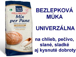 Bezlepková zmes na chlieb Mix per Pane NUTRI FREE 1 kg