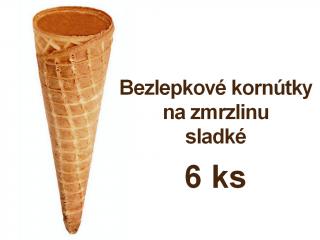 Bezlepkové kornútky na zmrzlinu sladké GLUTEN-FREE (Cones B) 6 ks