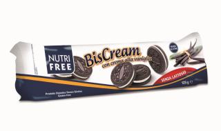 Bezlepkové sušienky plnené vanilkovým krémom Biscream NUTRI FREE 125 g