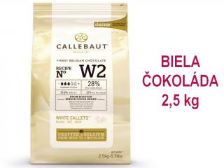 BIELA čokoláda Callebaut 28% - 2,5 kg