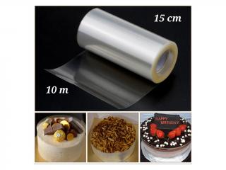 Celofánová fólia na torty a zákusky (výška 15 cm) 10 m