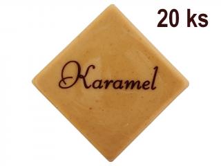 Čokoládky s nápisom KARAMEL 20 ks
