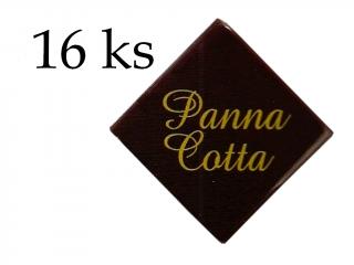 Čokoládky s nápisom PANNA COTTA 16 ks