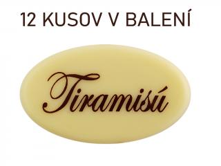 Čokoládky s nápisom TIRAMISU 12 ks