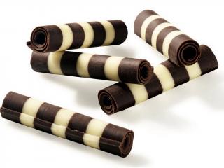 Čokoládová dekorácia pruhované paličky TWISTER 20 g