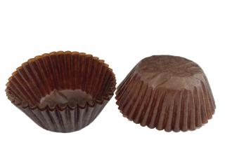 Cukrárske papierové košíčky hnedé 2,4 x 1,8 cm 100 ks