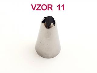 Cukrárske špičky kovové RÔZNE VZORY 1 ks Variant: vzor 11