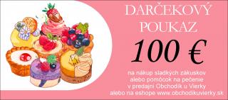 Darčekový poukaz v hodnote 100 €