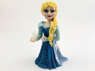Elsa a Anna (Frozen - Ľadové kráľovstvo) - modelovaná figúrka na tortu Variant: Elsa