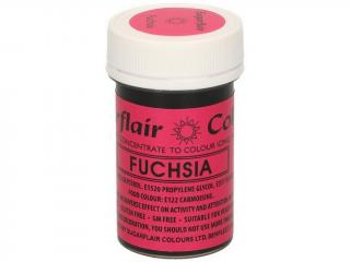 FUCHSIA (svetlo cyklámenová) gélová farba Sugarflair 25 g