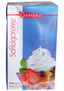 GAMARO 1 L - rastlinná sladená šľahačka s veľkým nášľahom (smotana na šľahanie)