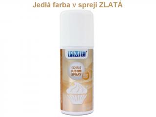 Jedlá sprejová farba ROSE GOLD lesklá 100 ml PME