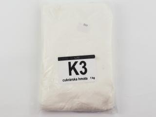 K3 Poťahovacia hmota cukrárska biela 1 kg