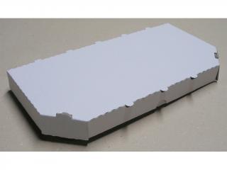 Krabica kartónová biela jednodielna 32,5 x 16 x 3 cm