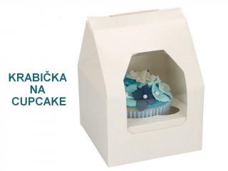 Krabička na cupcake 9 x 9 x 6,5 cm / 13 cm 1 ks