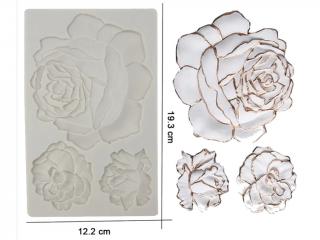 Kvet RUŽA silikónová forma