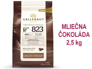 MLIEČNA čokoláda Callebaut 33,6% - 2,5 kg