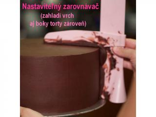 *Nastaviteľný zarovnávač (zahladí vrch aj boky torty zároveň)