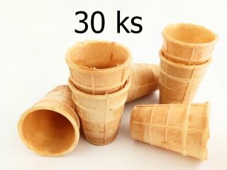 Oblátkové poháriky - kornútky na zmrzlinu NOSTALGIA 3,5 x 7,5 cm 30 ks