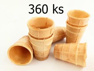 Oblátkové poháriky - kornútky na zmrzlinu NOSTALGIA 3,5 x 7,5 cm 360 ks