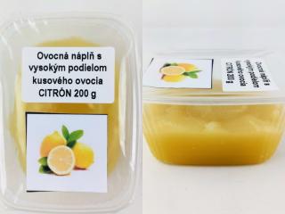 Ovocná náplň s vysokým podielom kusového ovocia CITRÓN 200 g