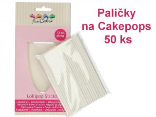 Paličky na Cakepops papierové 50 ks FunCakes 12 cm