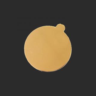 Podložka pod dezerty kruhová papierová zlatá Ø 10 cm