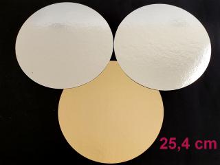 Podložka pod tortu 3 ks kruhová zlatá / strieborná Ø 25,4 cm FunCakes