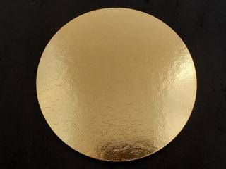Podložka pod tortu kruhová zlatá tenká 1050g Ø 28 cm