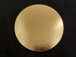 Podložka pod tortu kruhová zlatá tenká Ø 24 cm G1050