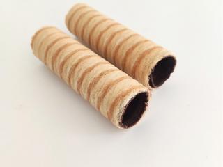 Pruhované čokoládové trubičky na plnenie 28 mm celé balenie 260 ks