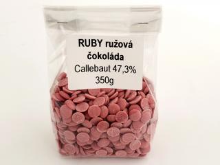 RUBY ružová čokoláda Callebaut 47,3% - 350 g